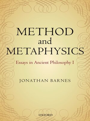cover image of Method and Metaphysics